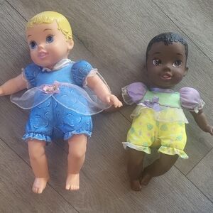 Disney Baby Doll Duo with Blue and Yellow Outfits